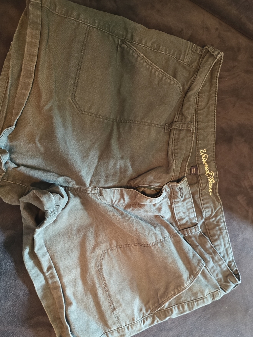 Universal Thread Olive Green Women's Shorts with Back Pockets
